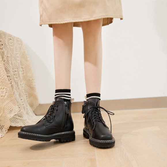 Boots Women Shoes Ankle 2021 Autumn British - Picture 5 of 6